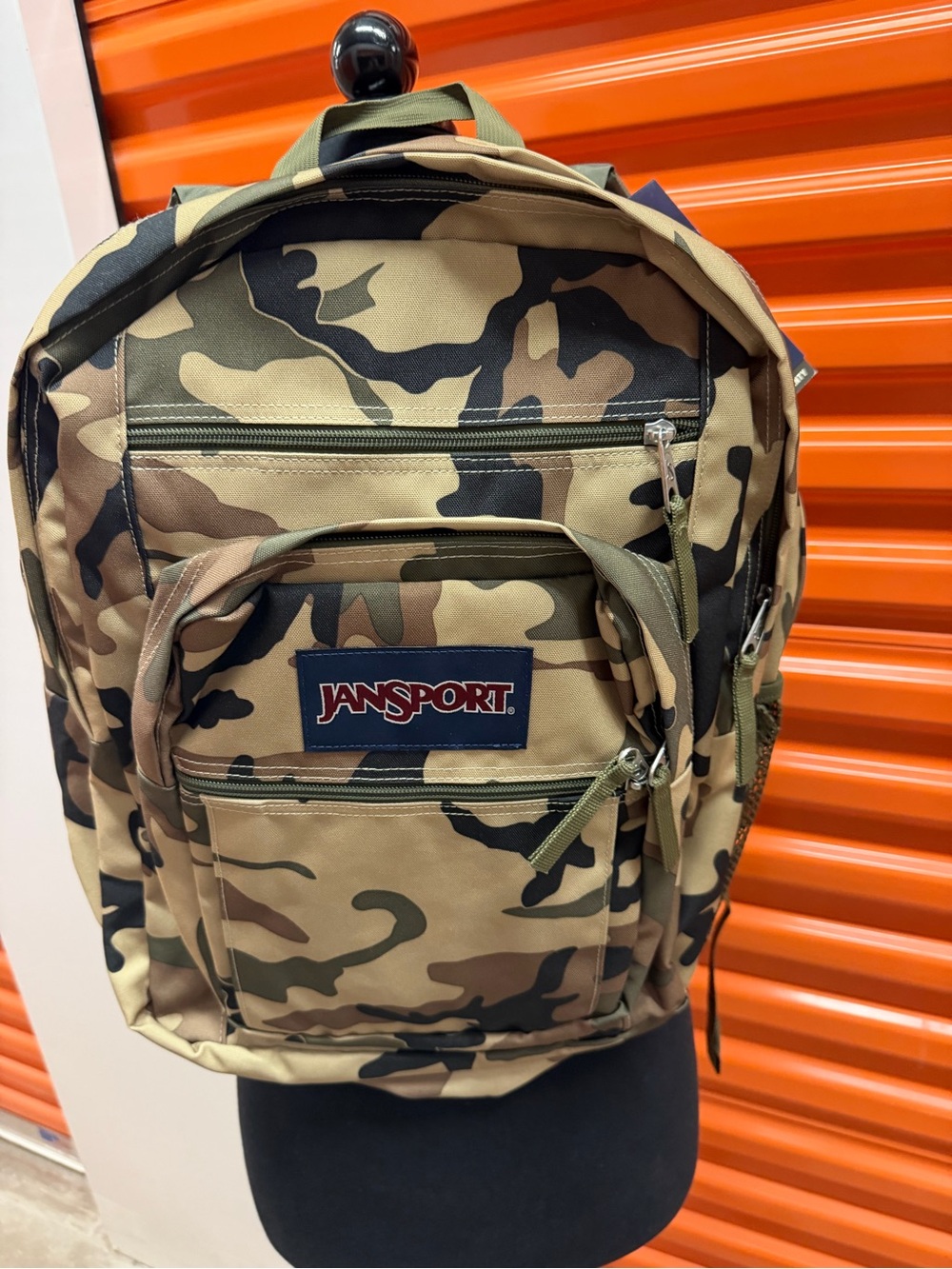 NWT JanSport Big Student Men's Camo Backpack - Tan/Olive